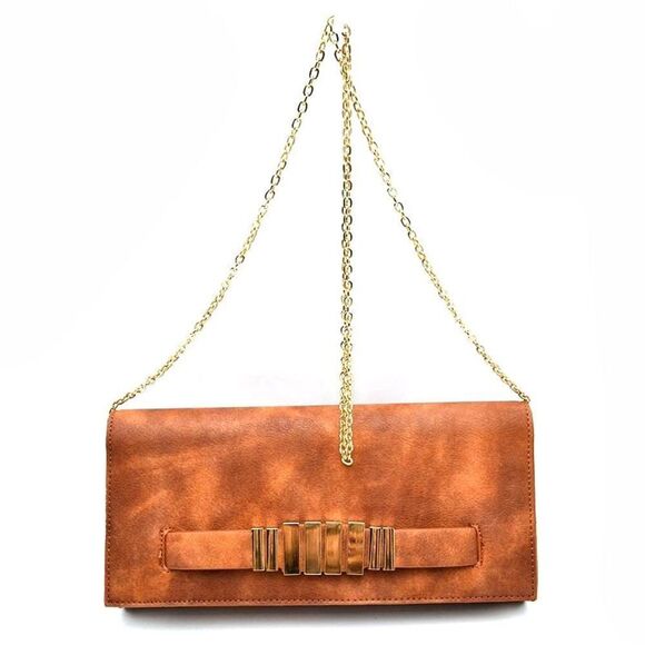Convertible Chain Crossbody Bag/Clutch  - Picture 1 of 7
